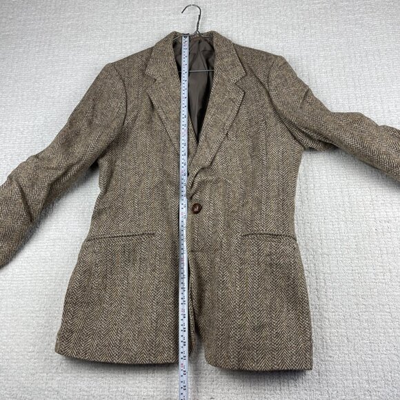 Vintage Harris Tweed England made Blazer Mens 40R Sport Coat Suit Jacket Wool - Picture 14 of 16